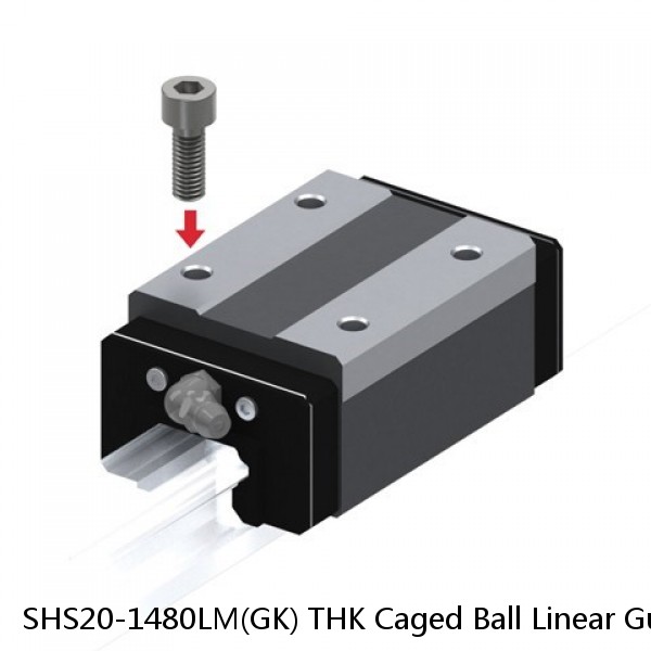 SHS20-1480LM(GK) THK Caged Ball Linear Guide Rail Only Standard Grade Interchangeable SHS Series