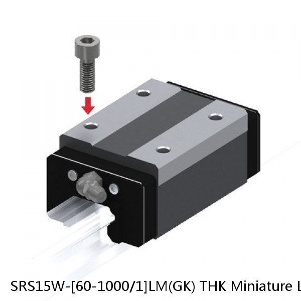 SRS15W-[60-1000/1]LM(GK) THK Miniature Linear Guide Interchangeable SRS Series