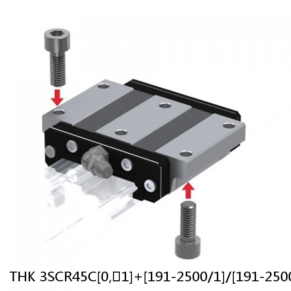 3SCR45C[0,​1]+[191-2500/1]/[191-2500/1]L[P,​SP,​UP] THK Caged-Ball Cross Rail Linear Motion Guide Set