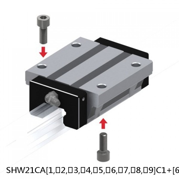 SHW21CA[1,​2,​3,​4,​5,​6,​7,​8,​9]C1+[60-1900/1]L THK Linear Guide Caged Ball Wide Rail SHW Accuracy and Preload Selectable
