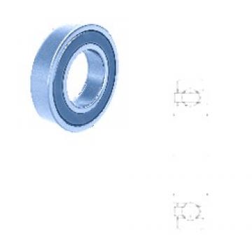25,995 mm x 68 mm x 21,550 mm  Fersa F18024 deep groove ball bearings