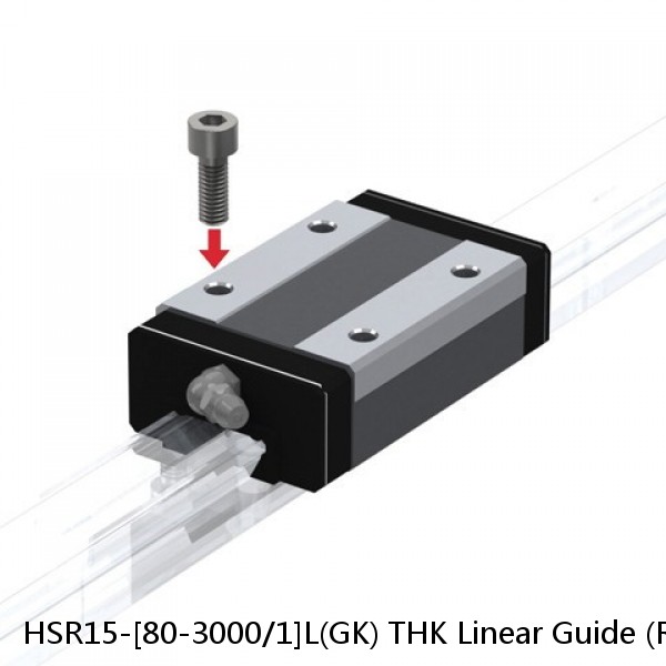 HSR15-[80-3000/1]L(GK) THK Linear Guide (Rail Only) Standard Grade Interchangeable HSR Series #1 small image