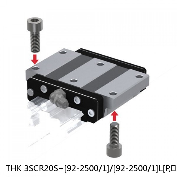 3SCR20S+[92-2500/1]/[92-2500/1]L[P,​SP,​UP] THK Caged-Ball Cross Rail Linear Motion Guide Set