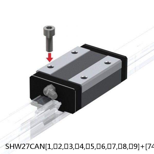 SHW27CAN[1,​2,​3,​4,​5,​6,​7,​8,​9]+[74-3000/1]L[H,​P,​SP,​UP] THK Linear Guide Caged Ball Wide Rail SHW Accuracy and Preload Selectable #1 small image