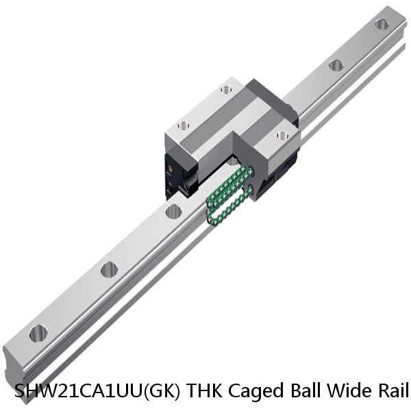 SHW21CA1UU(GK) THK Caged Ball Wide Rail Linear Guide (Block Only) Interchangeable SHW Series #1 image