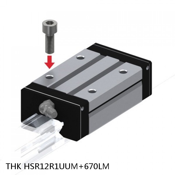 HSR12R1UUM+670LM THK Miniature Linear Guide Stocked Sizes HSR8 HSR10 HSR12 Series #1 image