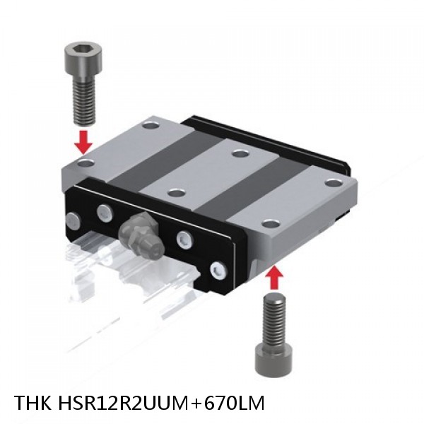 HSR12R2UUM+670LM THK Miniature Linear Guide Stocked Sizes HSR8 HSR10 HSR12 Series #1 image