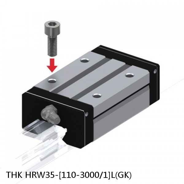 HRW35-[110-3000/1]L(GK) THK Wide Rail Linear Guide (Rail Only) Interchangeable HRW Series #1 image