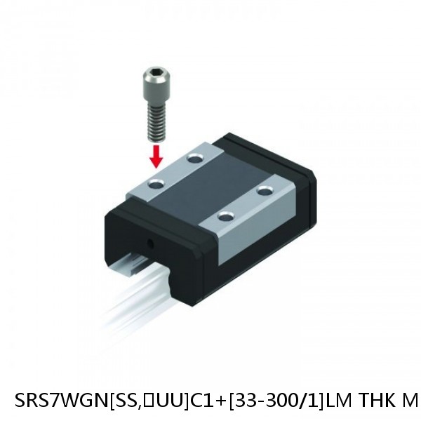 SRS7WGN[SS,​UU]C1+[33-300/1]LM THK Miniature Linear Guide Full Ball SRS-G Accuracy and Preload Selectable #1 image