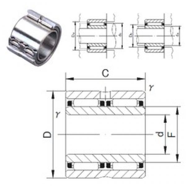 70 mm x 100 mm x 60 mm  JNS NAFW 7010060 needle roller bearings #2 image