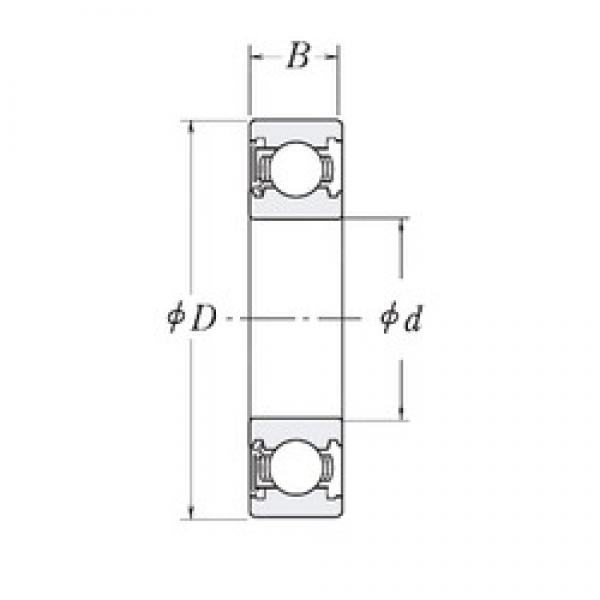 19.05 mm x 47,625 mm x 14,2875 mm  RHP LJ3/4-RS deep groove ball bearings #2 image